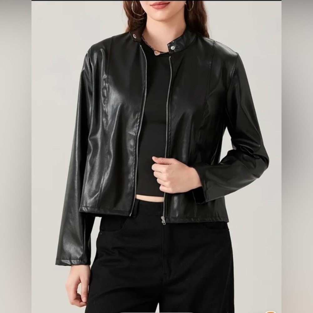 Women's Black Moto Jacket